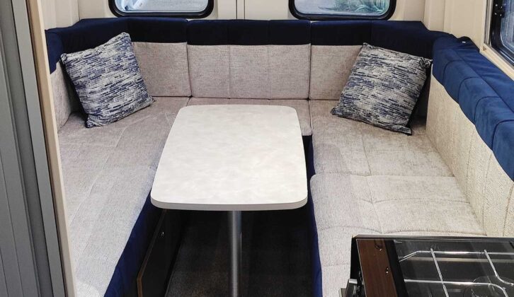 Rear seating and table