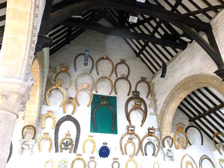 Horseshoes at Oakham Castle