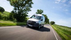 A Mercedes Benz Sprinter 'van