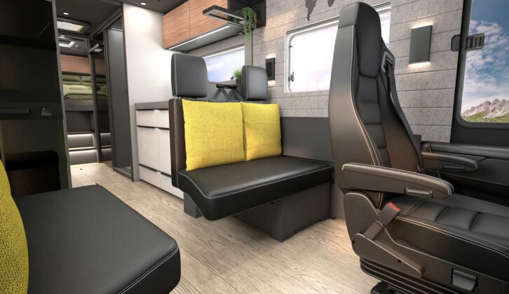 The interior of the The Niesmann + Bischoff Arto 88