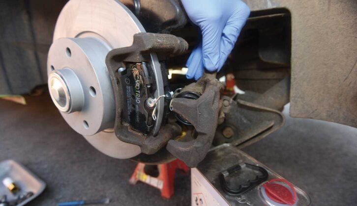 Replacing the brake pads