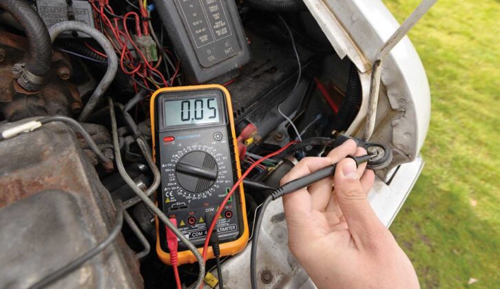 Using multimeter to check for current drain