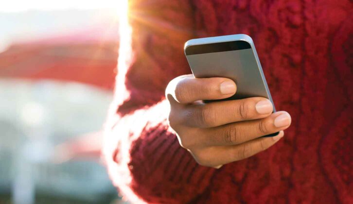 A person on their mobile phone