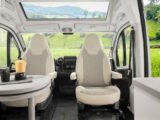 The cabin seats swivelled round in the CV600 DB+