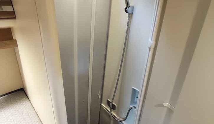 The shower cubicle