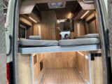 The bed and garage in the Mega Classic 600 S Hubbett