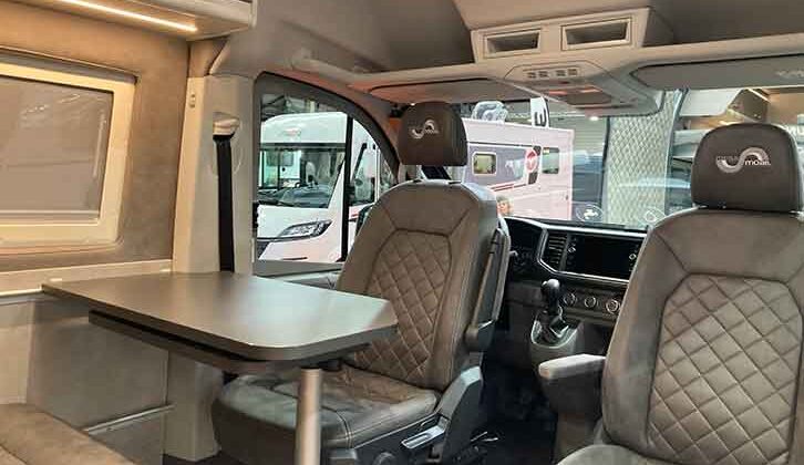 The cab seats swivelled around in the Mega Lounge 680-S