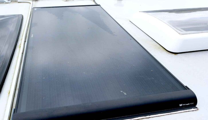 A clean solar panel