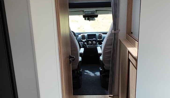 Looking down the 'van to the cabin