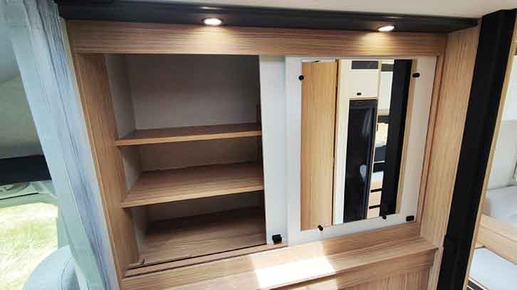 Shelving in the 'van