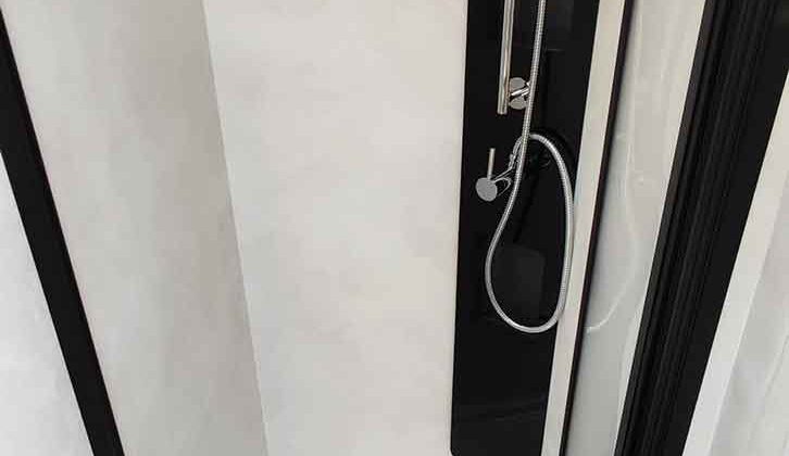 The shower cubicle