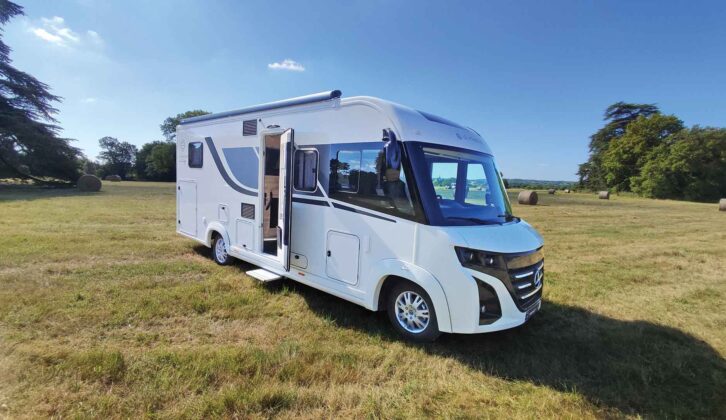 The Le Voyageur 7.6 GJF Heritage parked on grass