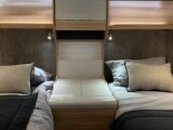 The fixed single beds in the Bailey Adamo XL-T
