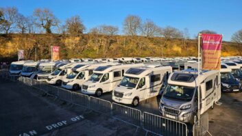 Motorhomes at the Surrey branch of Marquis Leisure