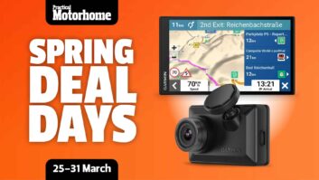A Garmin sat nav and dash cam