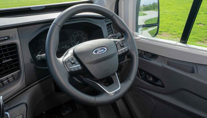 The Ford steering wheel