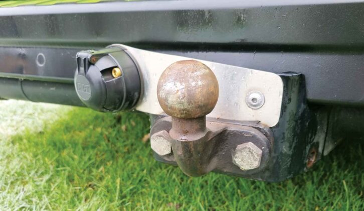 A two-bolt towbar
