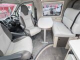 The cab seats swivelled inwards