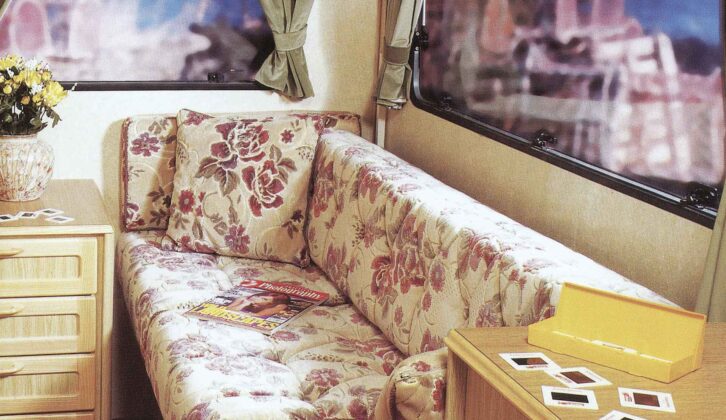 The forward Pullman dinette in the Windward