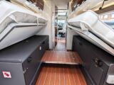 The storage between the double bed