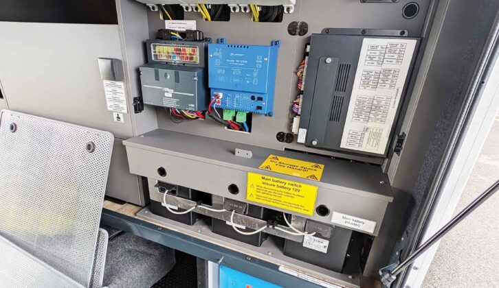 The electrical control panels