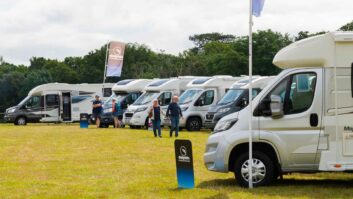 Motorhomes at a Dolphin Motorhomes event