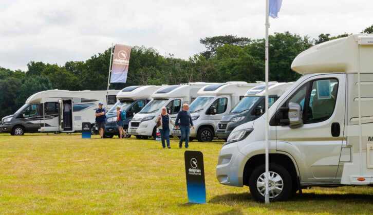 Motorhomes at a Dolphin Motorhomes event