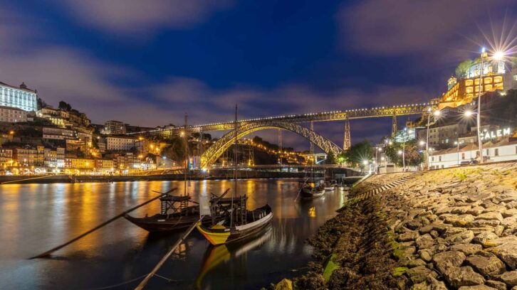 Porto at night