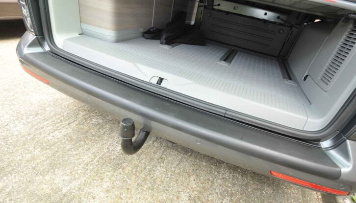 The campervan's towbar