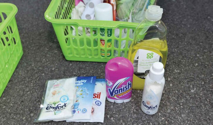 A selection of trial sachets and miniatures