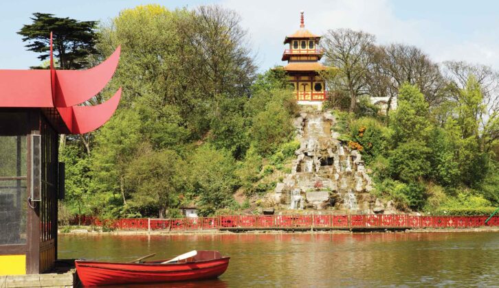 Peasholm Park with its Japanese Pagoda