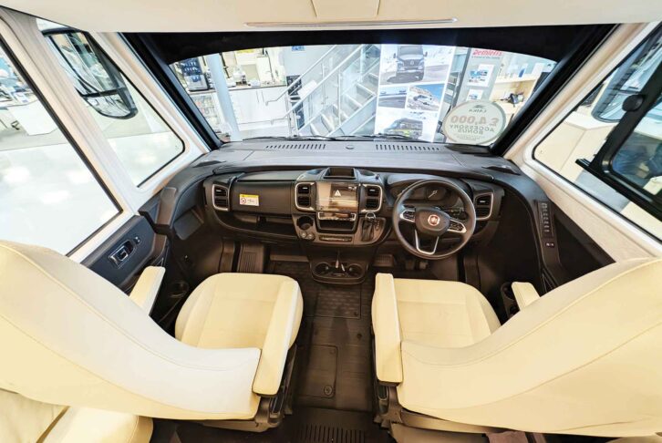 The Fiat Ducato cab