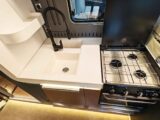 The kitchen area