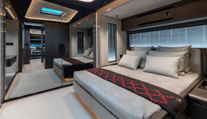 The luxurious bedroom