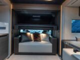 A sofa in the Brabus' lounge