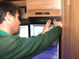 A fridge service in process