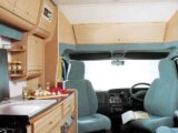 The cab seats swivelled round to face into the Vista