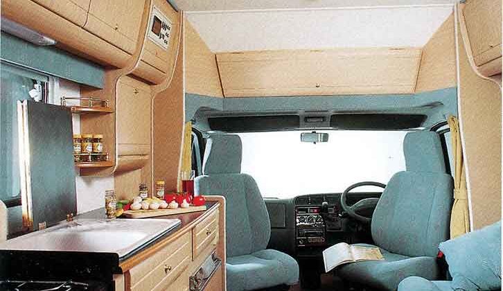The cab seats swivelled round to face into the Vista