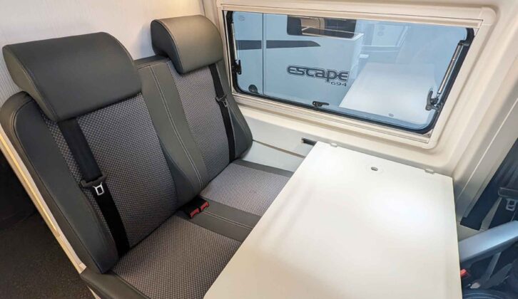 The belted seats