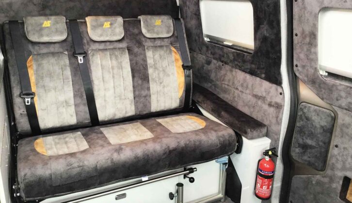 The seating in the Auto-Sleeper Custom Air