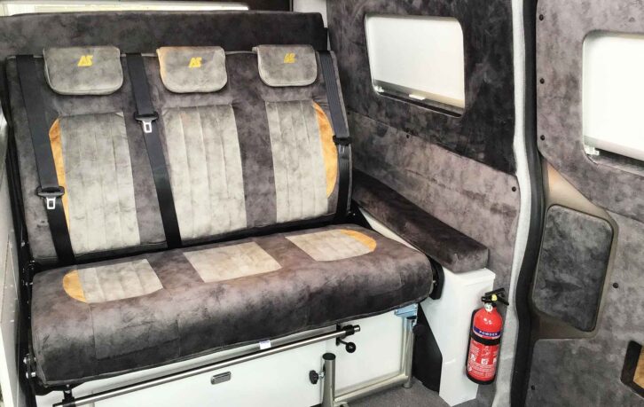 The seating in the Auto-Sleeper Custom Air