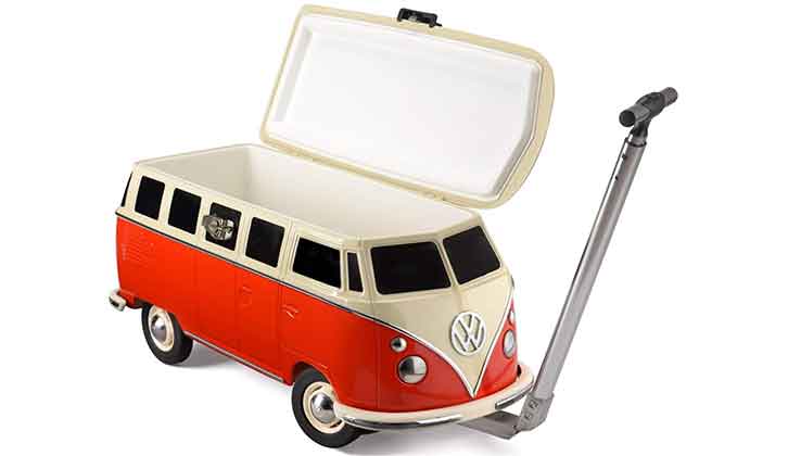 A red VW cool box