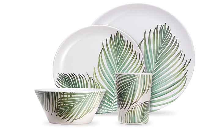 VonShef Melamine Dinnerware Set