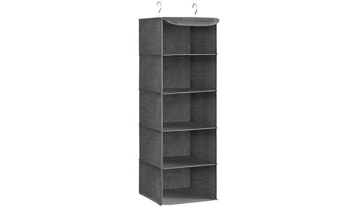 SONGMICS Hanging Wardrobe Storage Organiser
