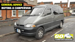 A campervan on a street