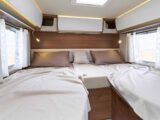 The fixed single beds in the Titanio L2009