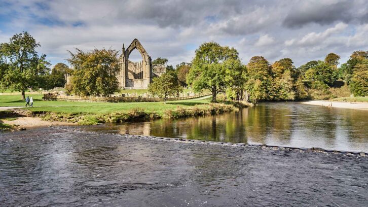 The ruins of a 12th century monastery