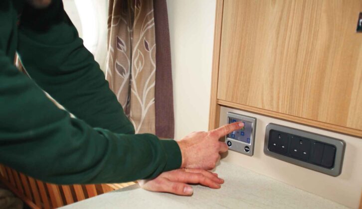 Testing the heating control panel