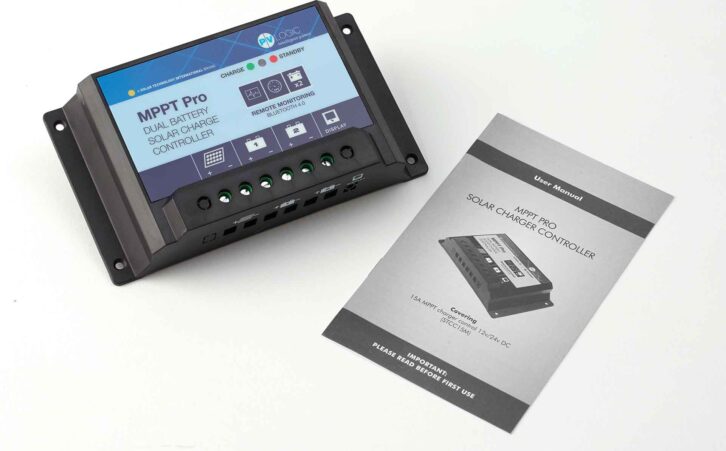 An MPPT charge controller and the instruction manual