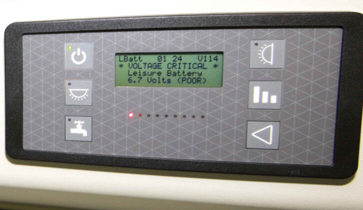 A built-in battery monitor